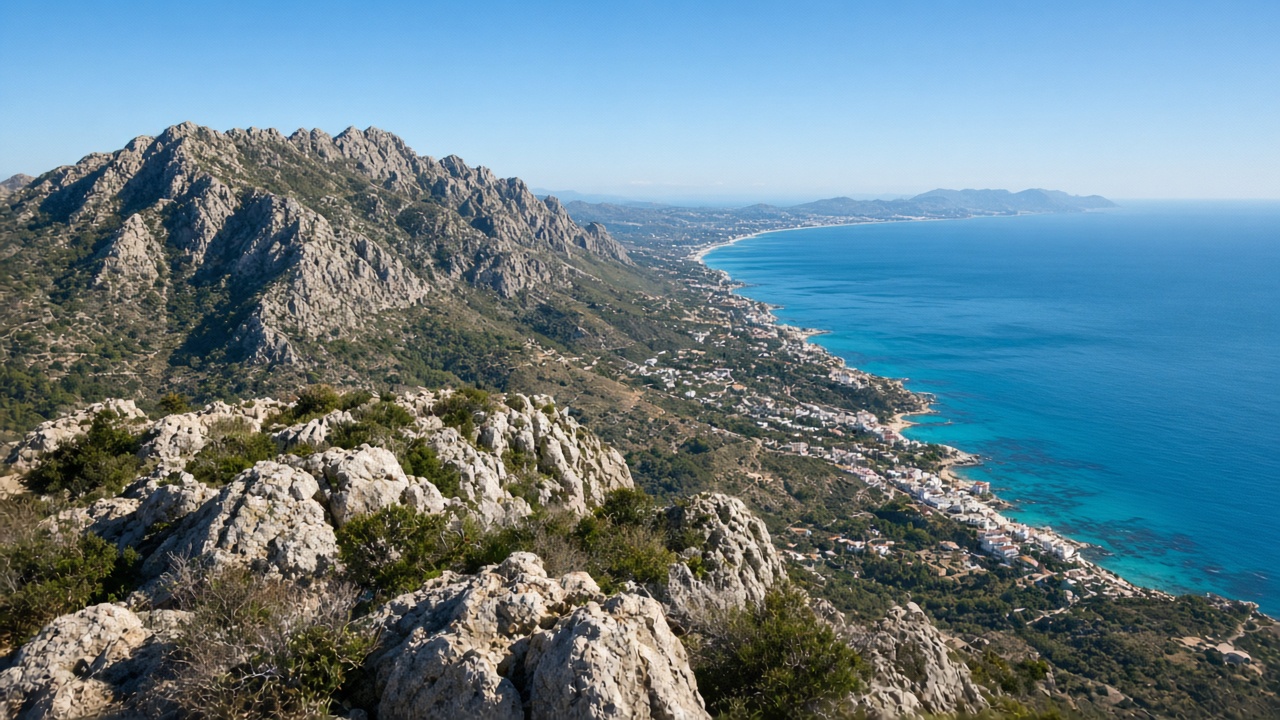 Sierra de B&egrave;rnia cerca de Altea